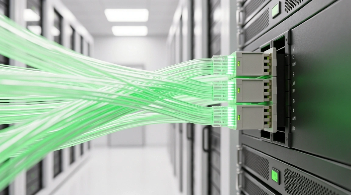 Fiber optic data transmission